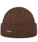 Wool Knit Hat with Cuff